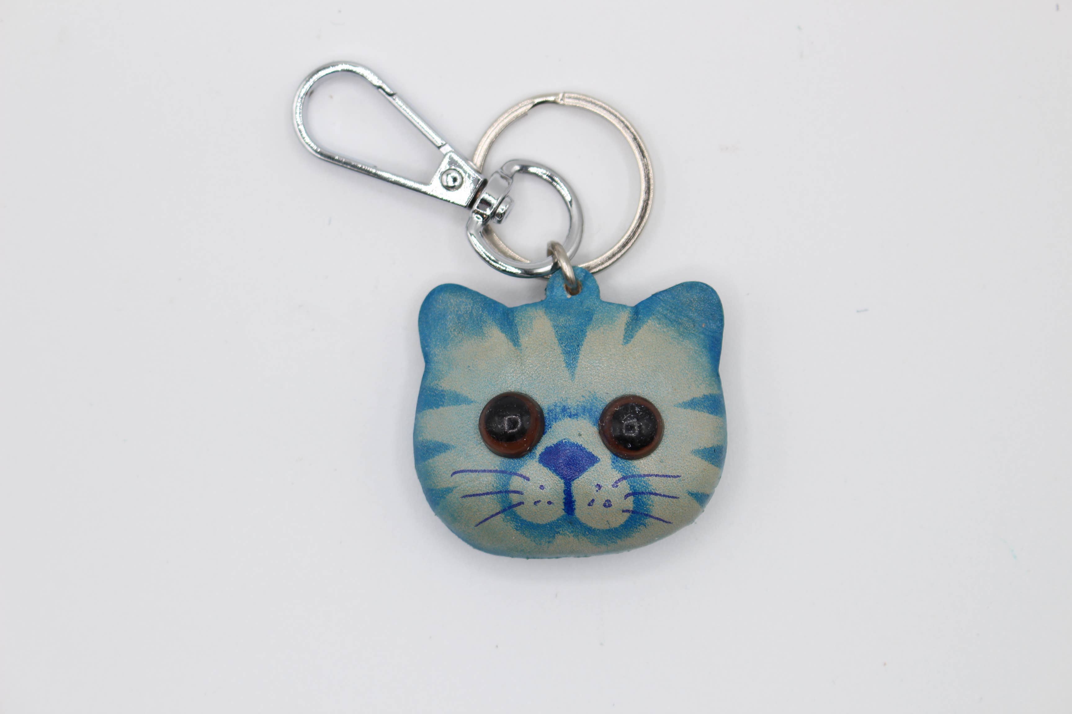 Sunflower Handmade leather inc - Wholesale Keychain - Women's - Assortment Leather Kitty Cat Key Chains9