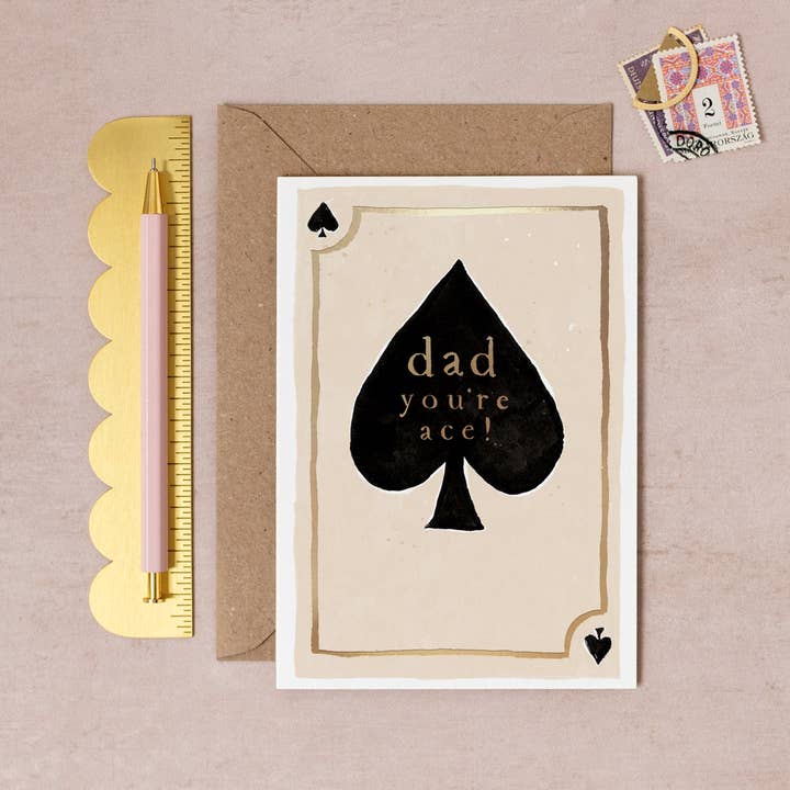 Sister Paper Co. - Wholesale Father’s Day card - Ace Dad Card | Father’s Day Greeting Card | Birthday Card