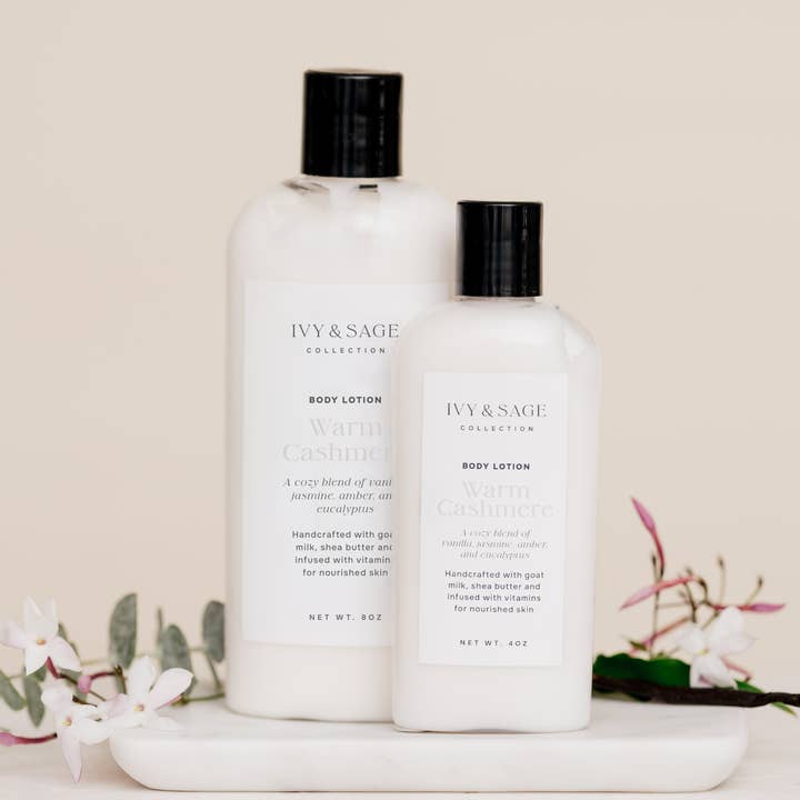 Body Lotion – Warm Cashmere, Valentine’s Self-Care Favorite for wholesale by Ivy & Sage Collection