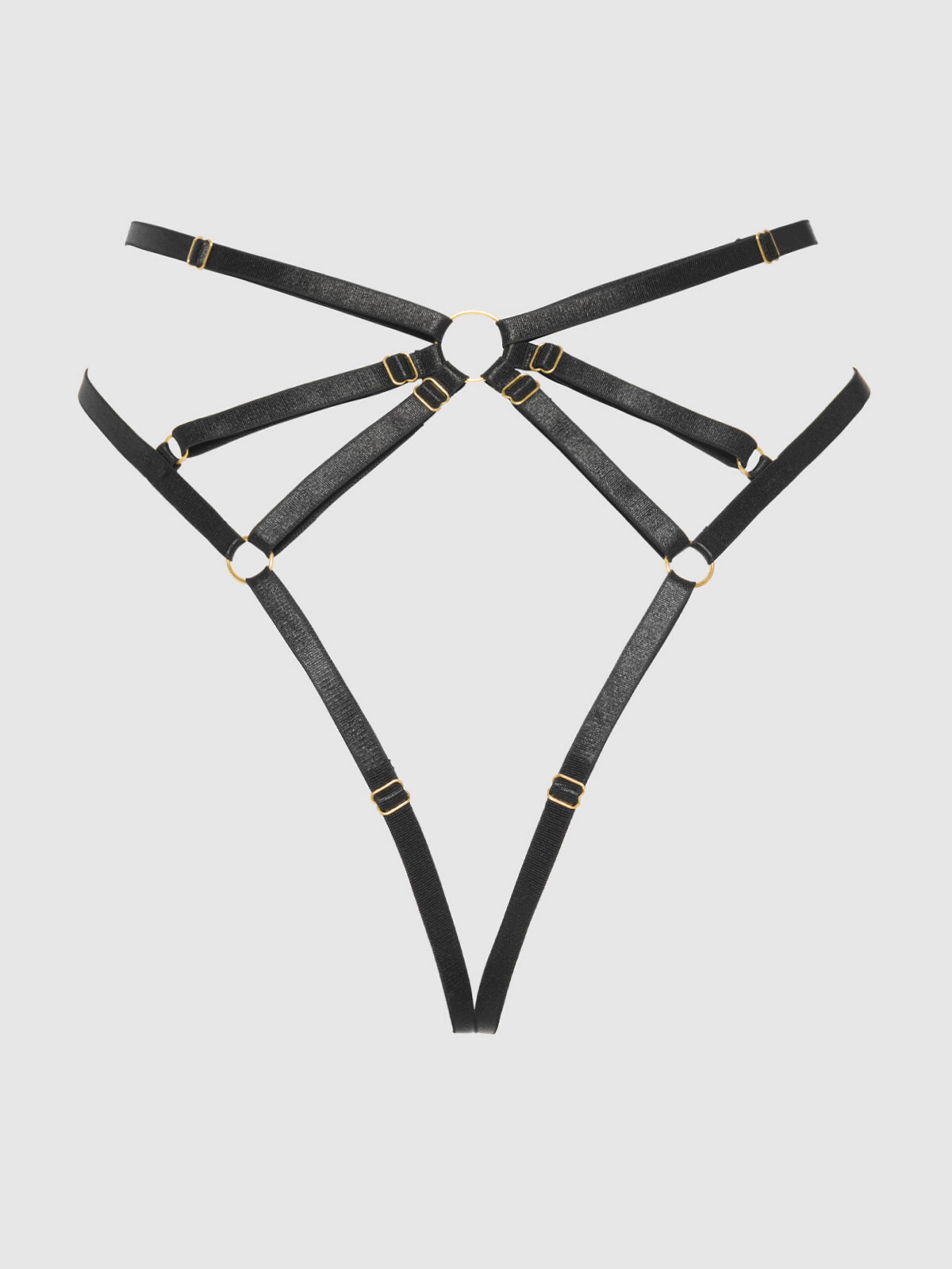 House of Desire - Wholesale Underwear - Women's - ROSALIE EMBROIDERED LACE STRAPPY BACKLESS TANGA6