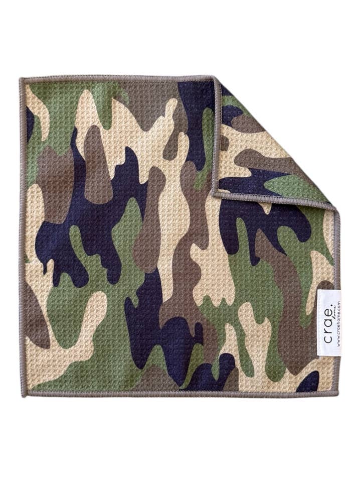 Camo: Double-Sided Washcloth for wholesale by Crae.Home