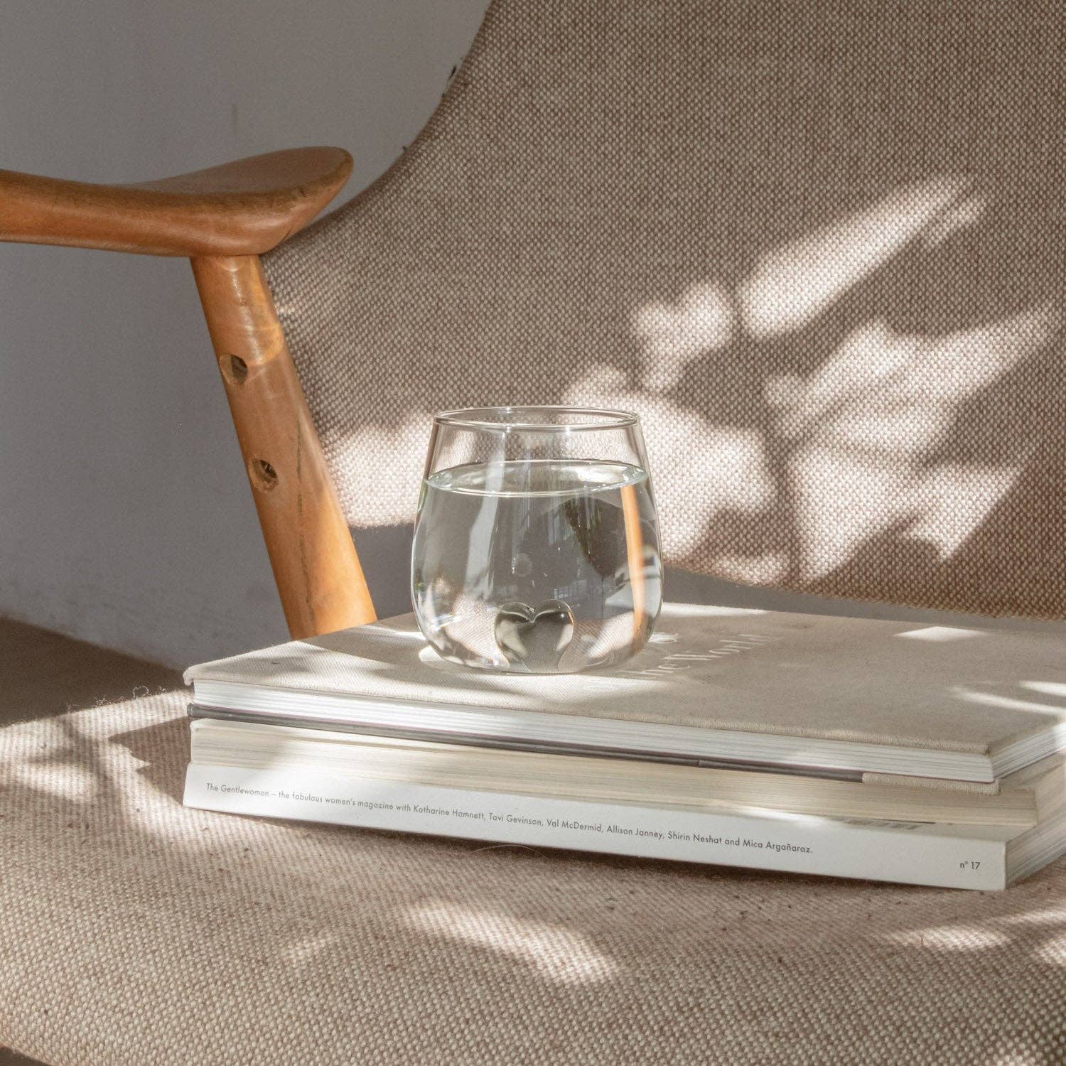 Eulenschnitt - Wholesale Drinking Glass/Cup - Black heart figure drinking glass (VE = 6 pcs)6