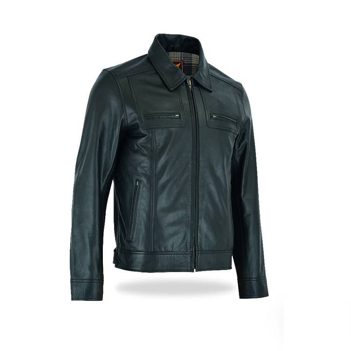 Tackfield - Wholesale Leather Jacket - Men's - Phoenix Men's Classic Jacket Premium Cow Aniline Leather1