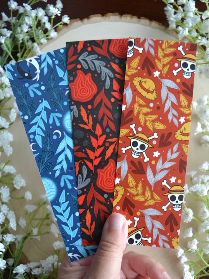 Anime Shimmer Bookmarks || Themed Bookmarks || Double-Sided for wholesale by Nerdstrom Designs