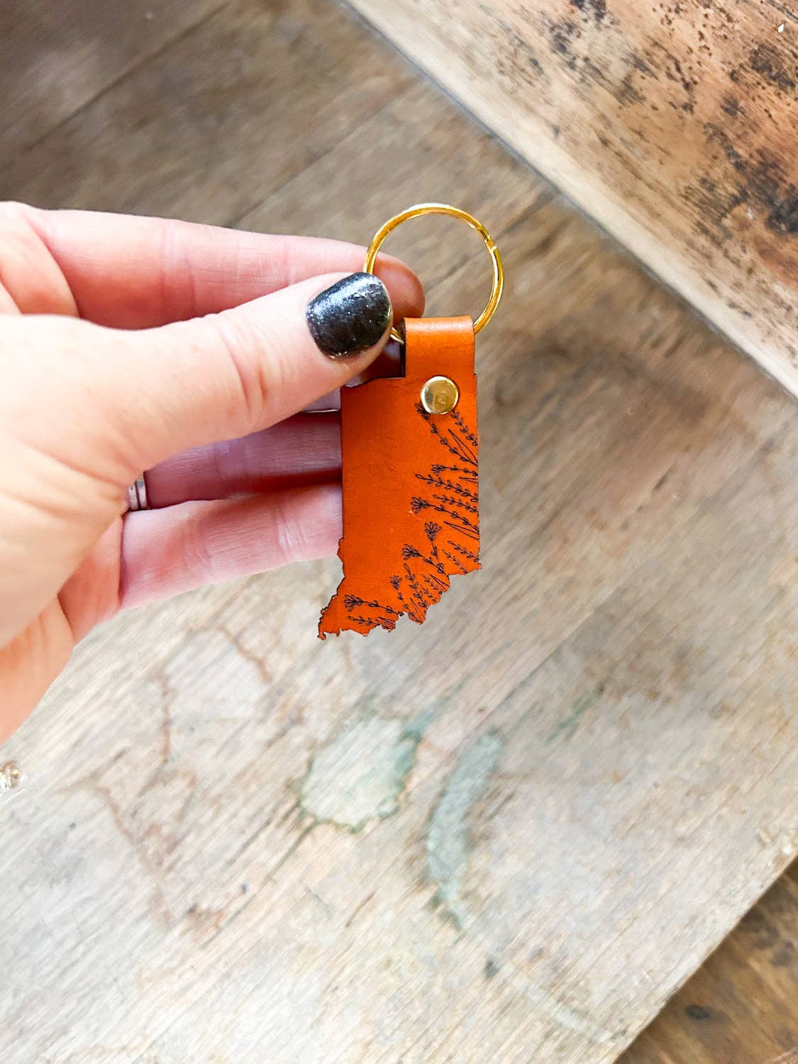 Left Grain - Wholesale Keychain - Women's - Indiana Wildflowers Keychain2