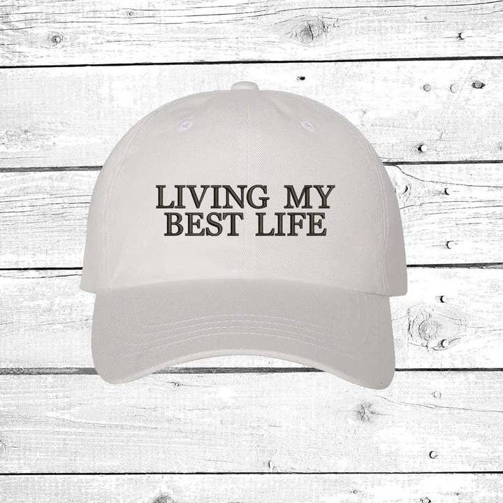 DSY Lifestyle - Wholesale Baseball Cap - Women's - Living My Best Life Baseball Hat6