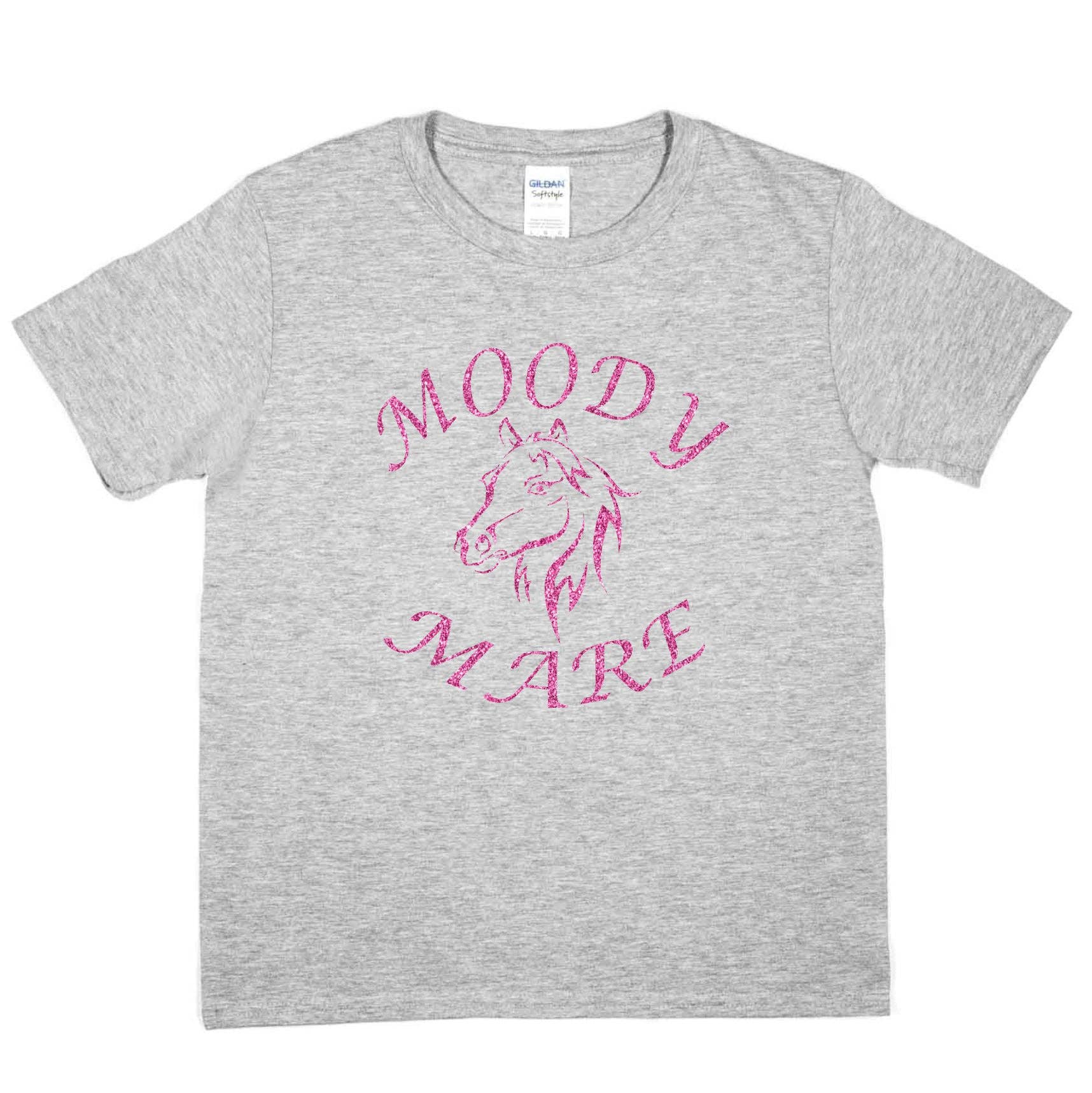 Print4U – wholesale Screen-printed t-shirt – Kids – Moody Mare Horse Riding Pony Riding Girls T-Shirt3