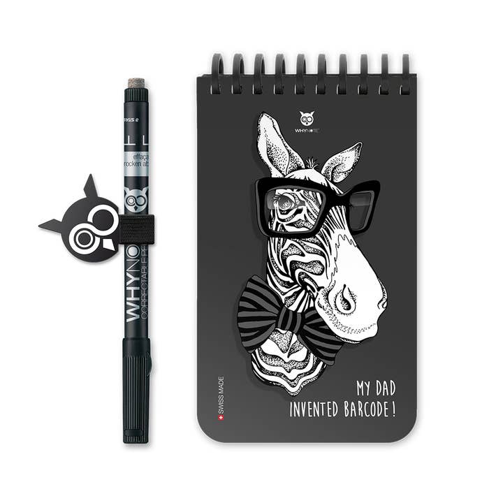 Genanvendelig Notebook - Lomme - Zebra for engroshandel hos WhyNote Book