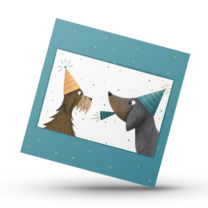 Greeting Card "Party Animals" for wholesale by Meet Wilma
