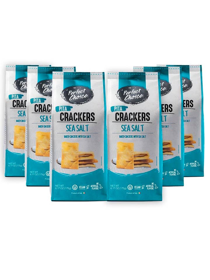 Perfect Choice Pita Crackers (Sea Salt) - 6.17 oz (6 - Pack) for wholesale by Perfect Choice