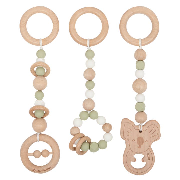 My Little Giggles - Wholesale Wood Toy - Kids - My Little Play Bar & x3 Toy Package – Natural Frame5