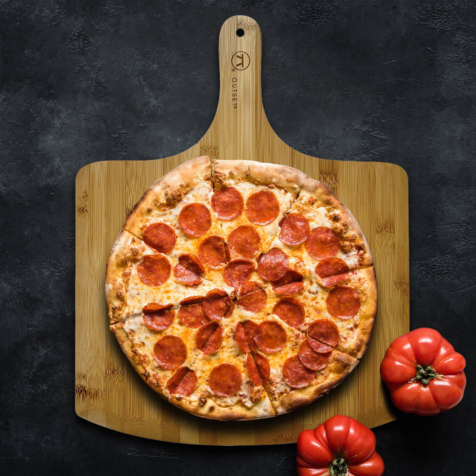 Fox Run Brands - Wholesale Pizza Wheel - Outset Extra Large Wooden Pizza Peel, Bamboo, 18" x 14"1