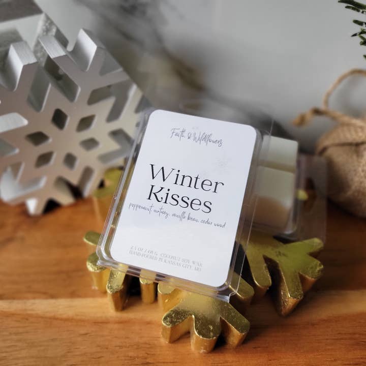 Winter Kisses - Doftande vaxsmält - pepparmynta, vaniljböna för wholesale av Faith & Wildflowers