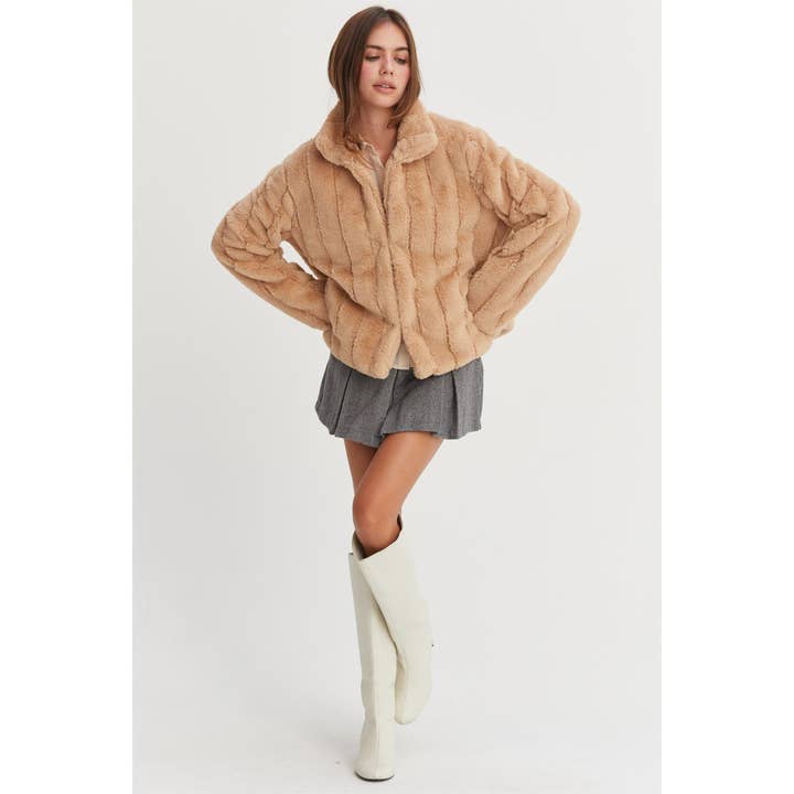 HYFVE - Wholesale Jacket - Women's - HF25A715-Faux Fur Jacket
