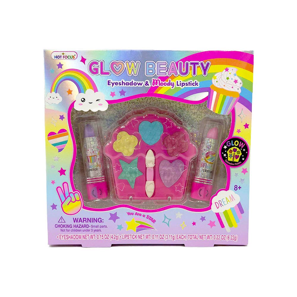 AJ Aguiar - Wholesale Kids Makeup - Kids - Rainbow Eyeshadow and Lipstick Set2