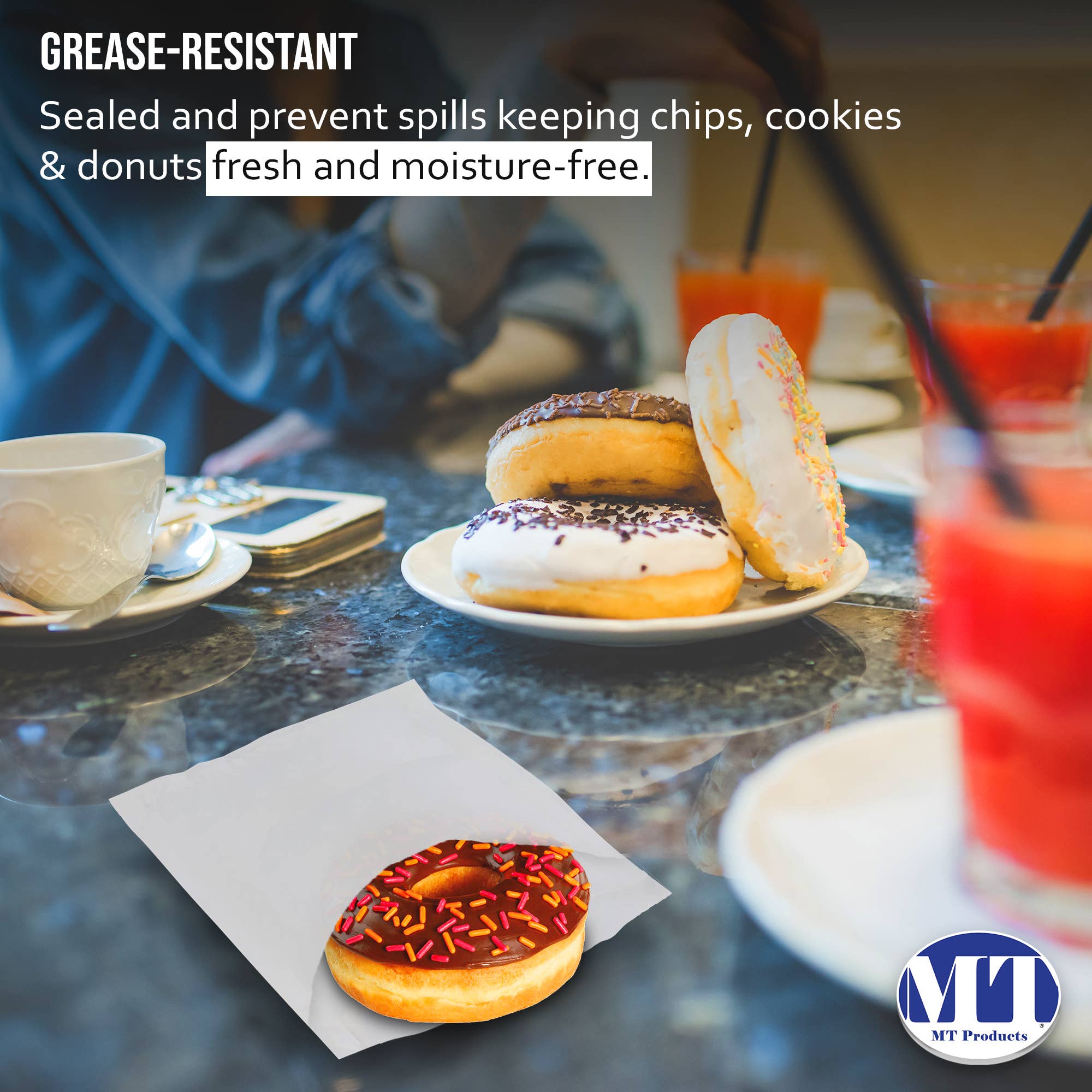 MT Products - Wholesale Food Storage Wrap/Bag - MT Products White Wax Paper Sandwich Bags/Bakery Bags5