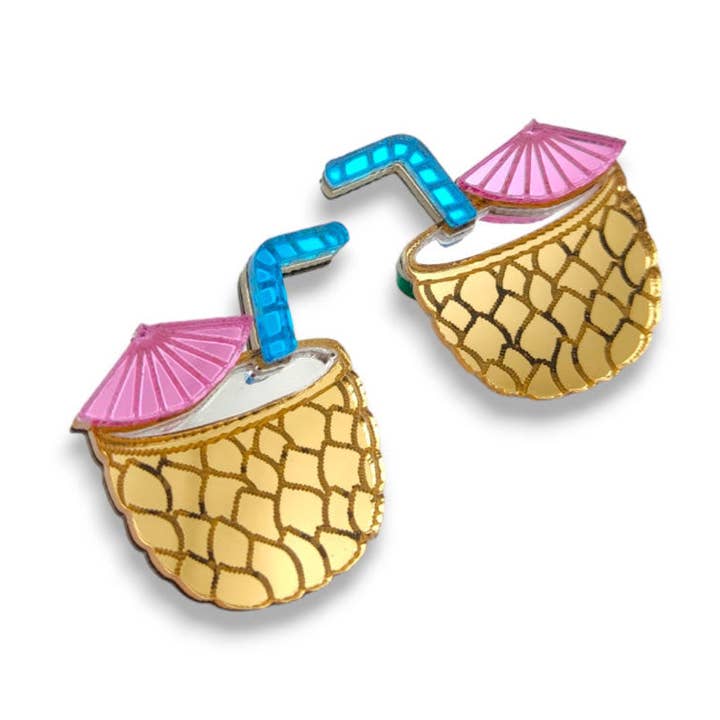 Cocktail | Earrings for wholesale by Funk Da Queen