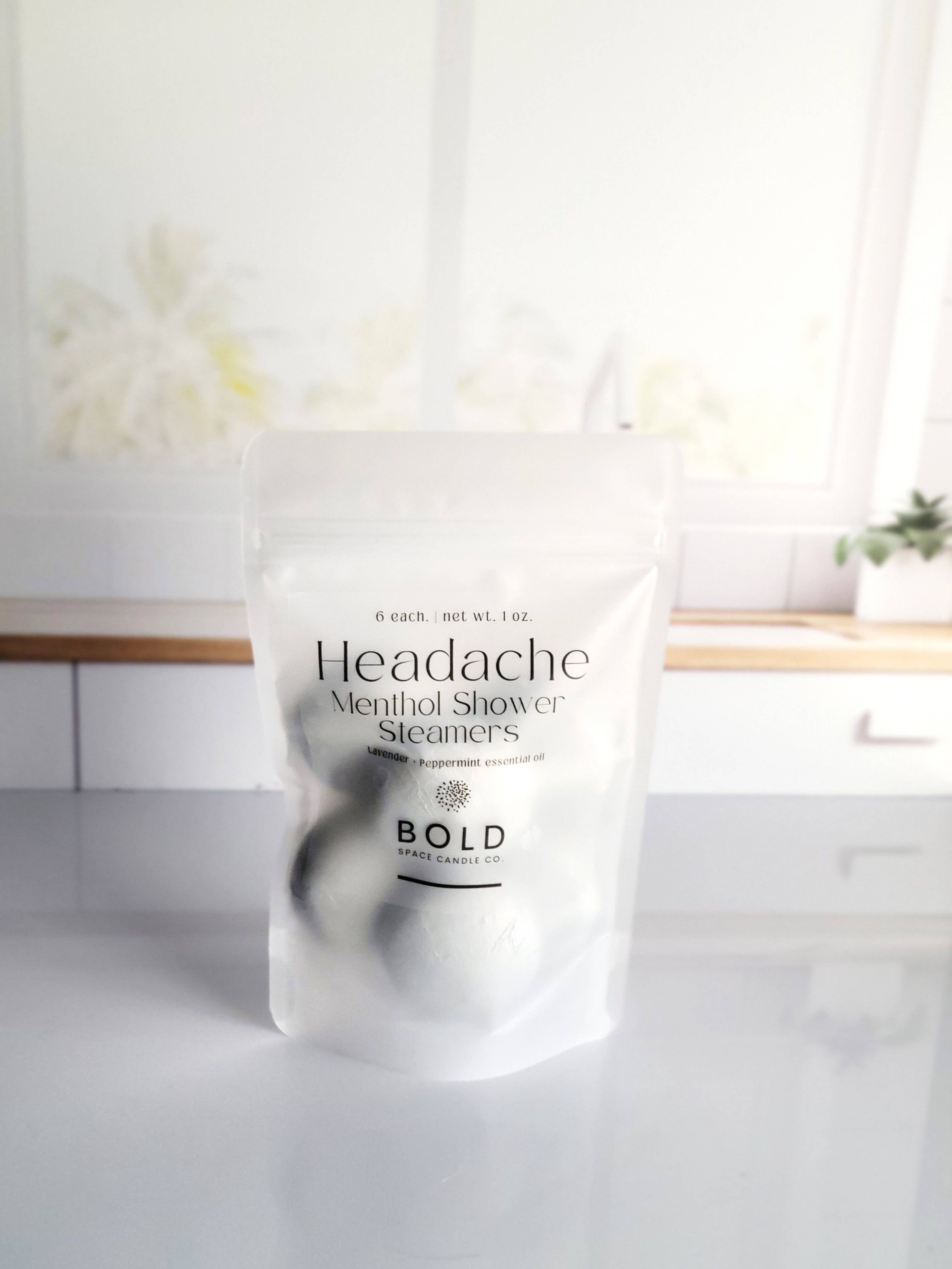 Bold Space Candle Co. – Engroshandel Brusefordamper/bombe – Hovedpineaflastende brusebomber – Lavendel + Pebermynte 6 stk2