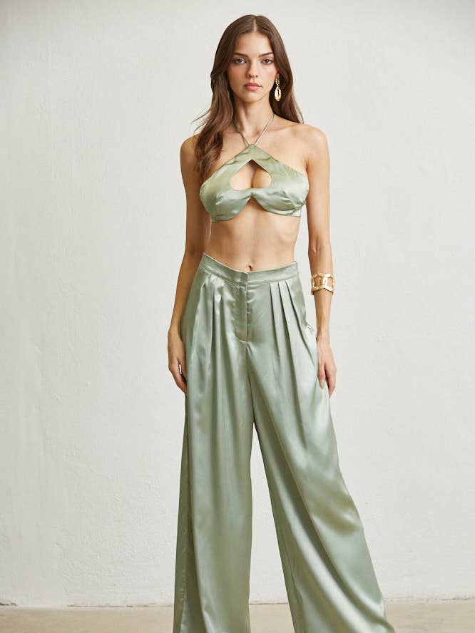 Ivy Luxe Satin Fabric Set for wholesale by Rose Paulino