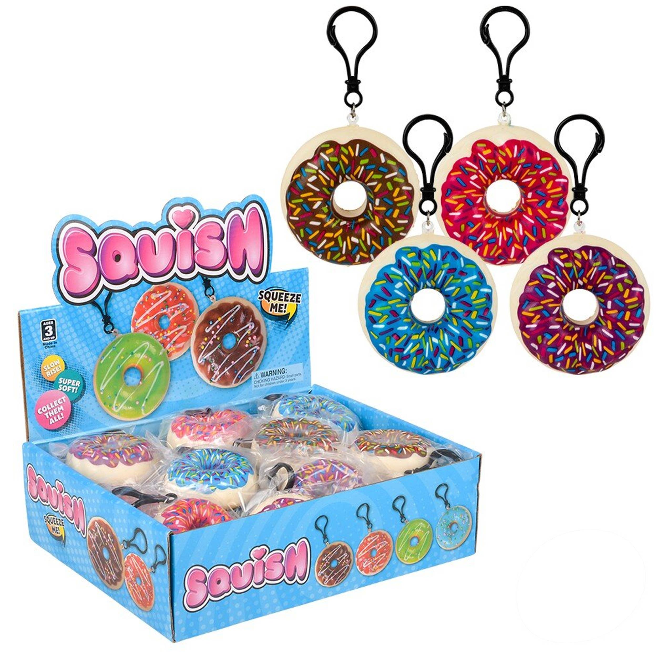 PR GROUPS LLC - Venta al por mayor Mochila - Niños - Clip para mochila de donut Squish
