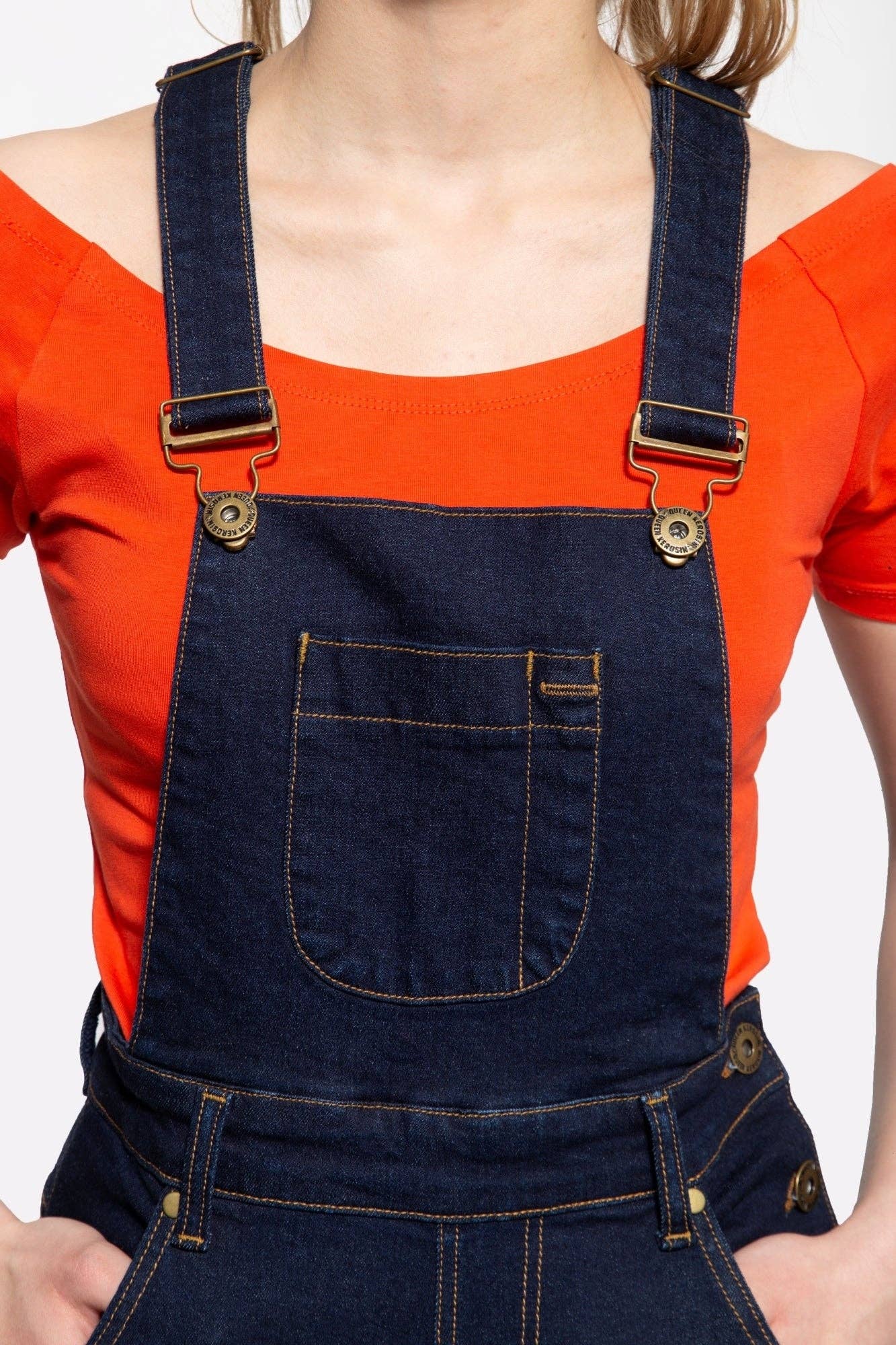 KING KEROSIN - Wholesale Shorts - Women's - Denim bib shorts12