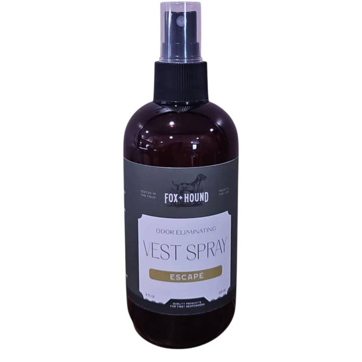 Fox + Hound - Wholesale Pet Deodorizing Spray - FOX+ HOUND VEST SPRAY FOR POLICE & K9 GEAR 1ST RESPONDERS