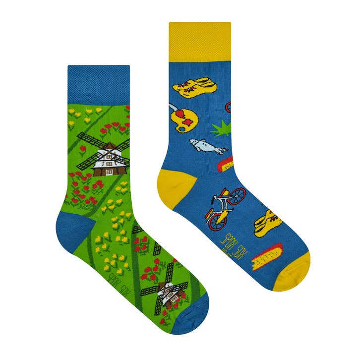 Netherlands / Holland socks - casual mismatched socks for wholesale by Spox Sox