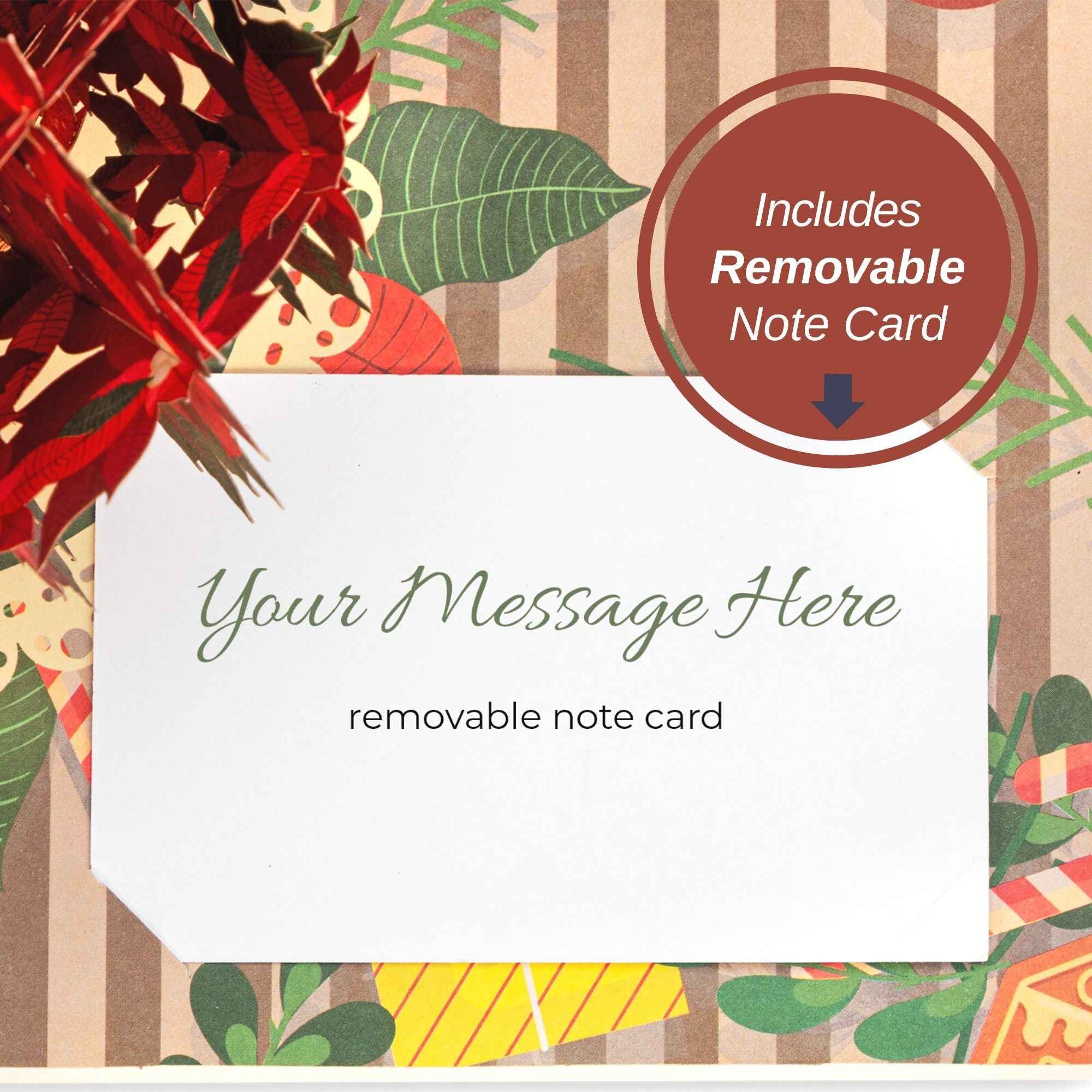 Paper Love - Wholesale Christmas Card - Poinsettias Plant Pop Up Card8