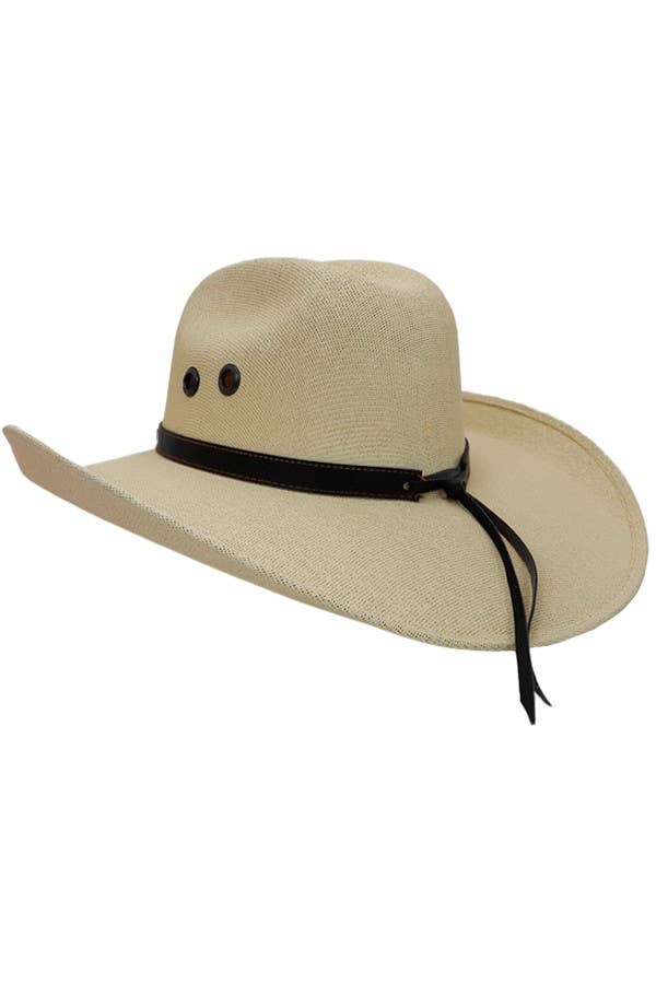 Cap Zone - Vente Chapeau de cowboy – unisexe - Chapeau de cowboy en paille Vaquero Western Original1