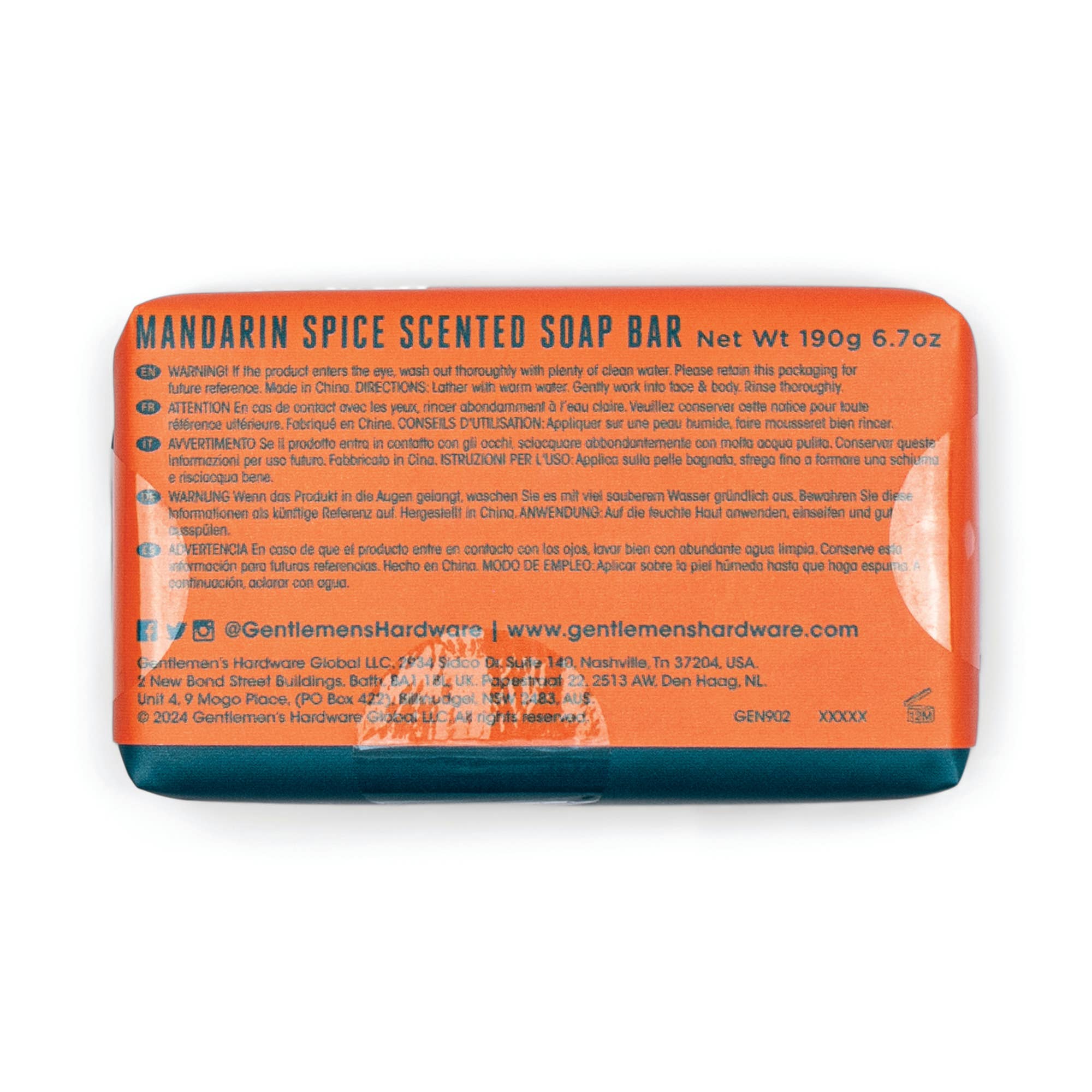 Gentlemen's Hardware - Wholesale Bar Soap - Soap Bar - Mandarin Spice1