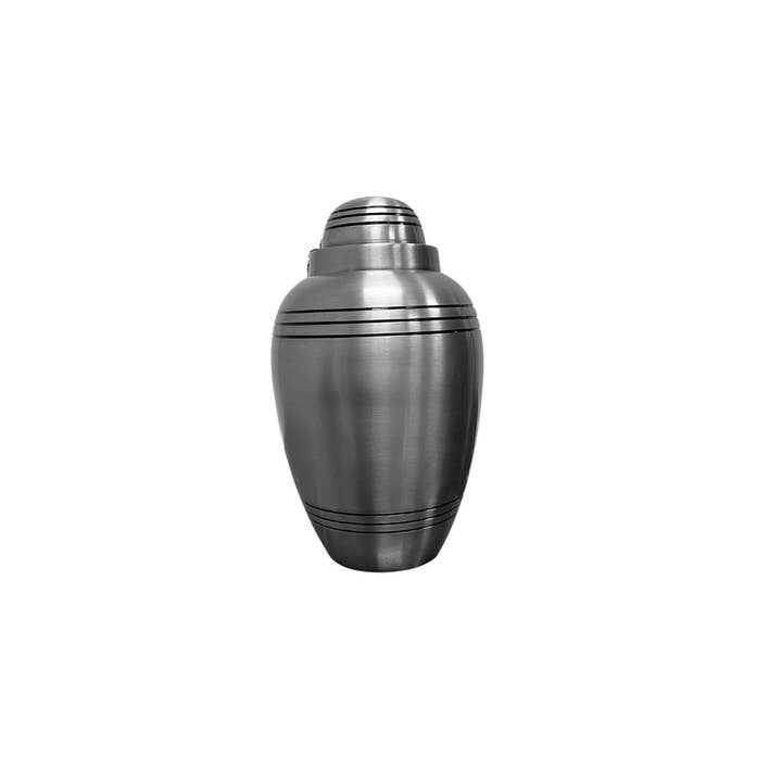India Overseas Trading Corporation - Wholesale Urn - Elegant Vintage Brass Urn with Etch Lines Design - Perfect