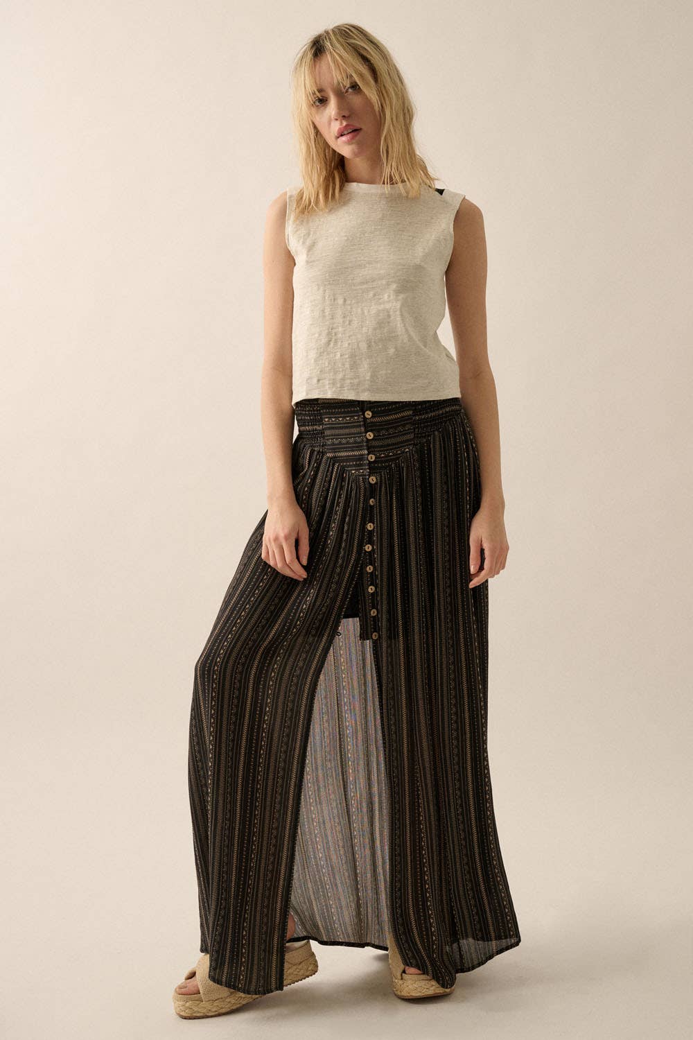 Promesa USA - Vente Haut en maille – femme - Haut à encolure ras-du-cou en tricot à blocs de couleurs facile à enfiler3