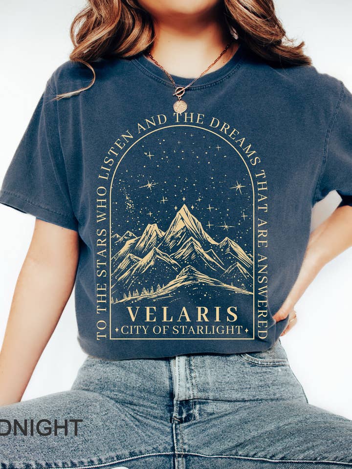 TheKingShirt - Wholesale Graphic Sweatshirt - Women's - To the Stars and Dreams Tee - Velaris Collection