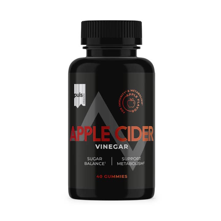Vinaigre de cidre de pomme 40 gommes pour la vente par Puls Nutrition