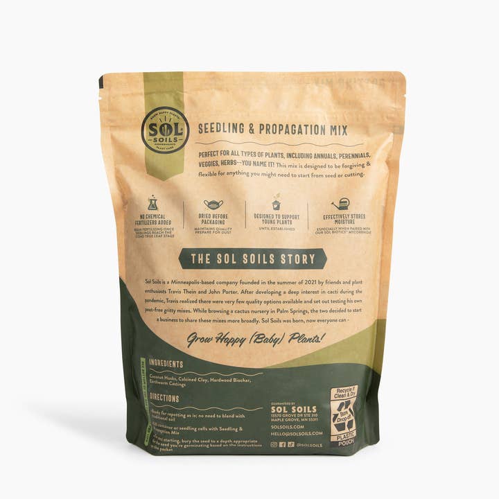Sol Soils - Wholesale Planting/Potting Soil - Soil (1Gal) Seedling & Propagation Mix2