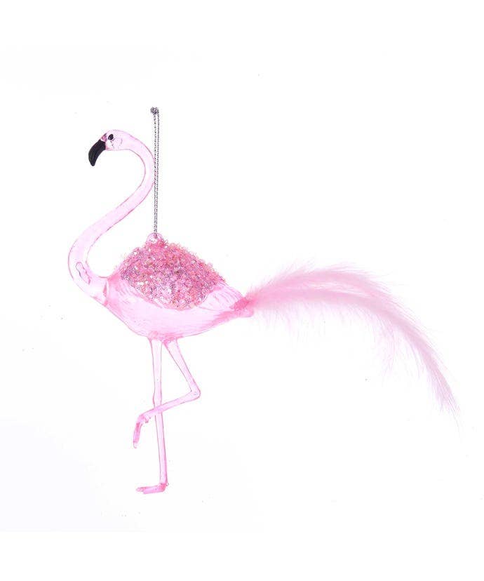 Kurt S. Adler, Inc. - Wholesale Ornament - 6.3"PINK FLAMINGO ORNAMENT1