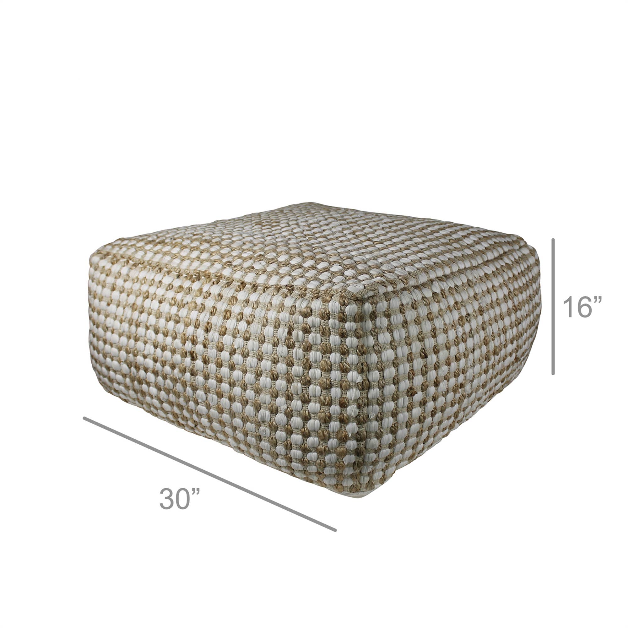 HomArt - Vendita all'ingrosso Pouf - Elin Pouf, Canapa & Cotone1