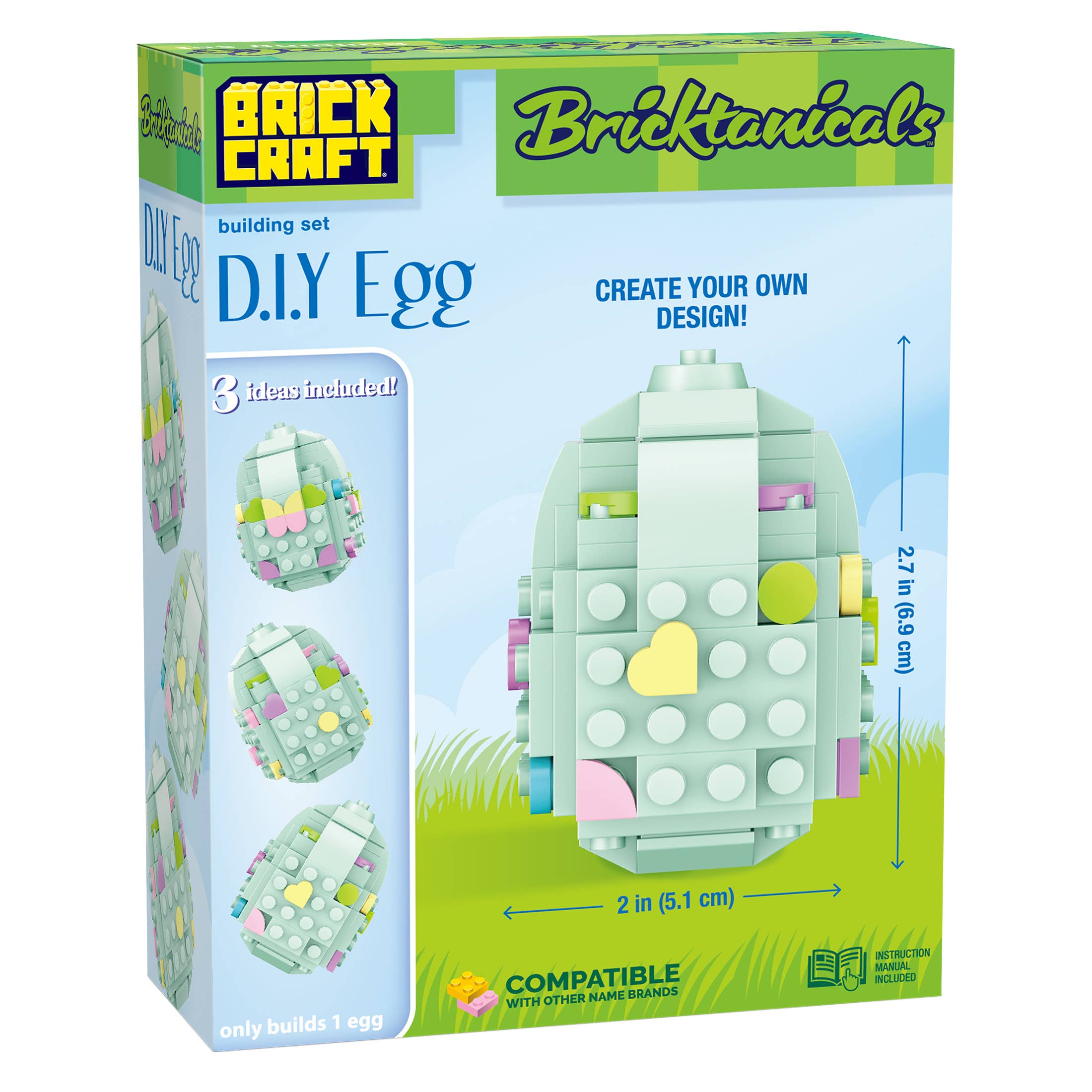 Brickcraft - Wholesale Building Set - Kids - Brickcraft Bricktanicals DIY Egg Building Set 92 pcs Easter4