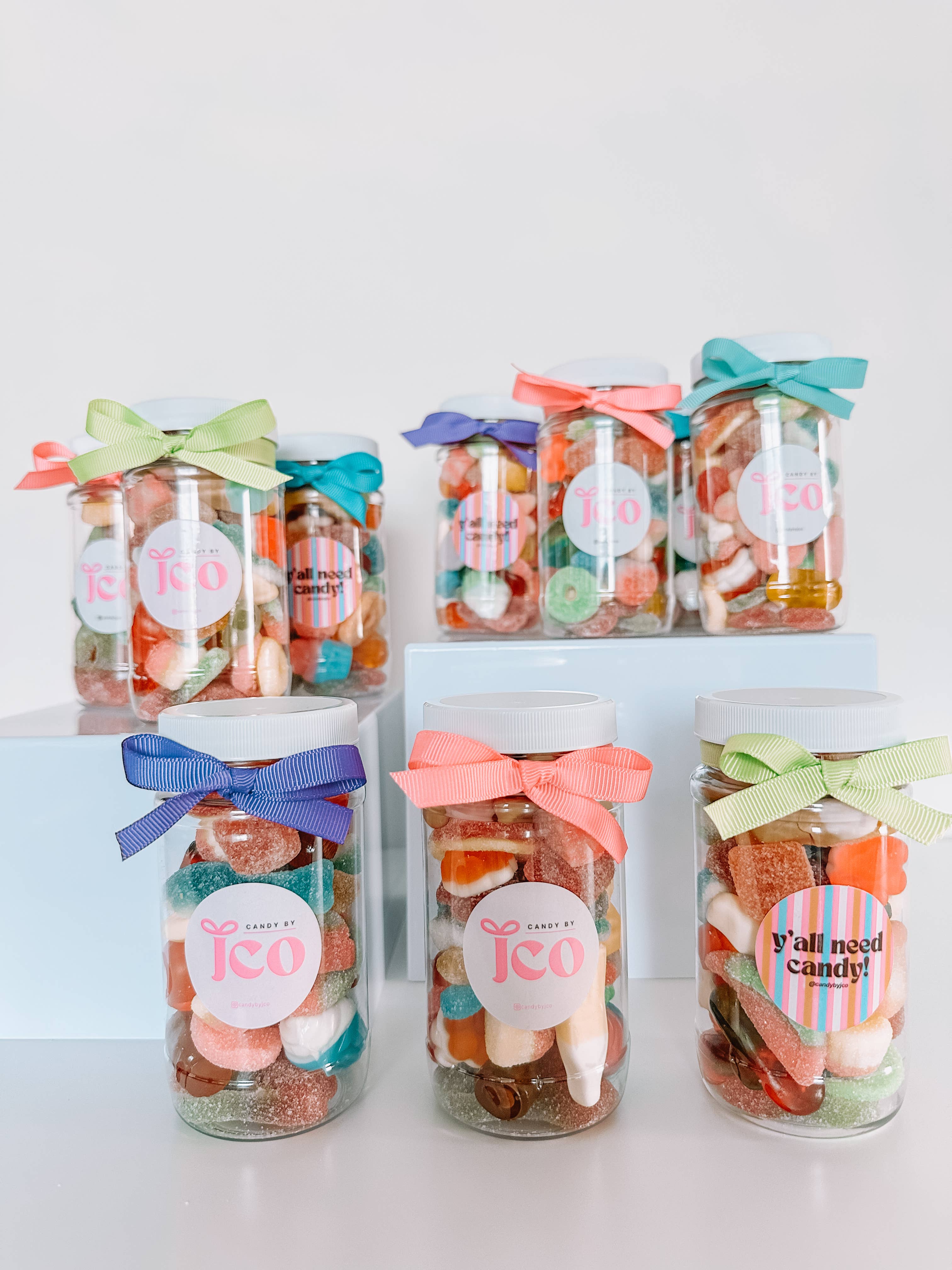 Candy by J.Co - Wholesale Gummy - The Custom Candy Jar - 8 ounce plastic jar8