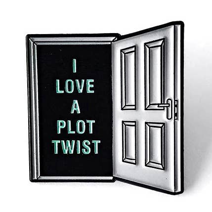 Plot Twist Enamel Pin // Bookish // Book Pin // Bookstore // Book Club // Book Lover Gift // Lapel Pin // Collar Pin for wholesale by The Storyline Styles