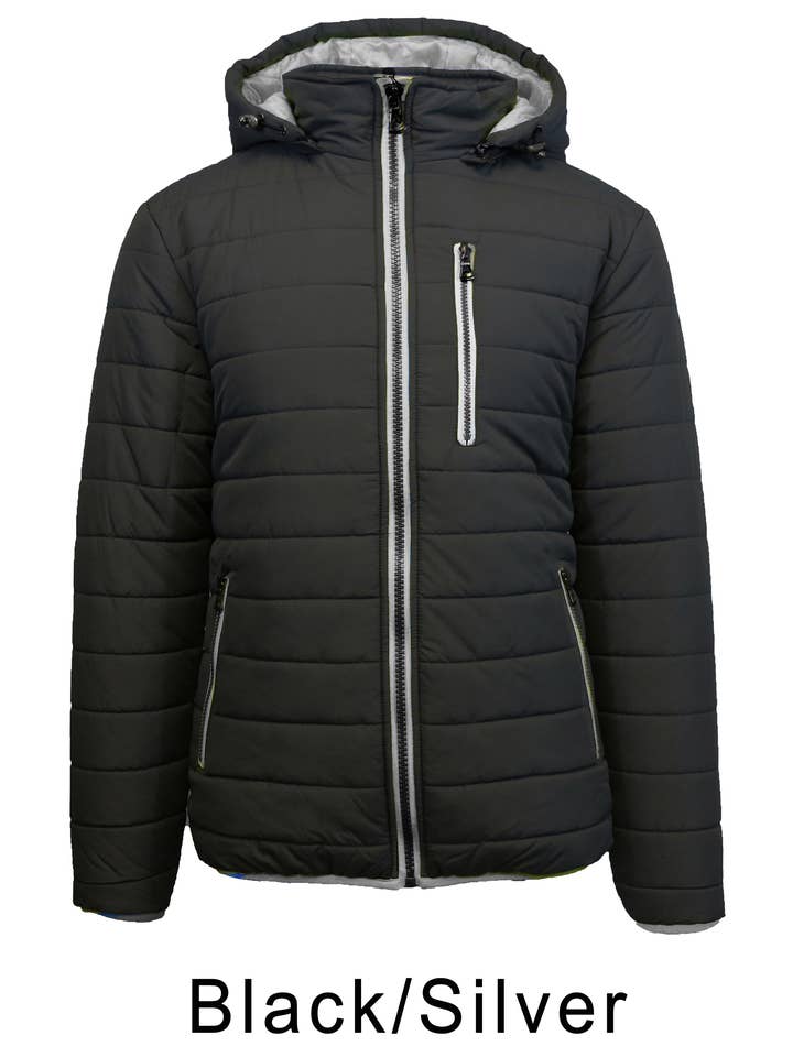 Galaxy By Harvic - Wholesale Puffer Jacket - Men's - Spire By Galaxy Men's Heavyweight Puffer Jacket with Detacha