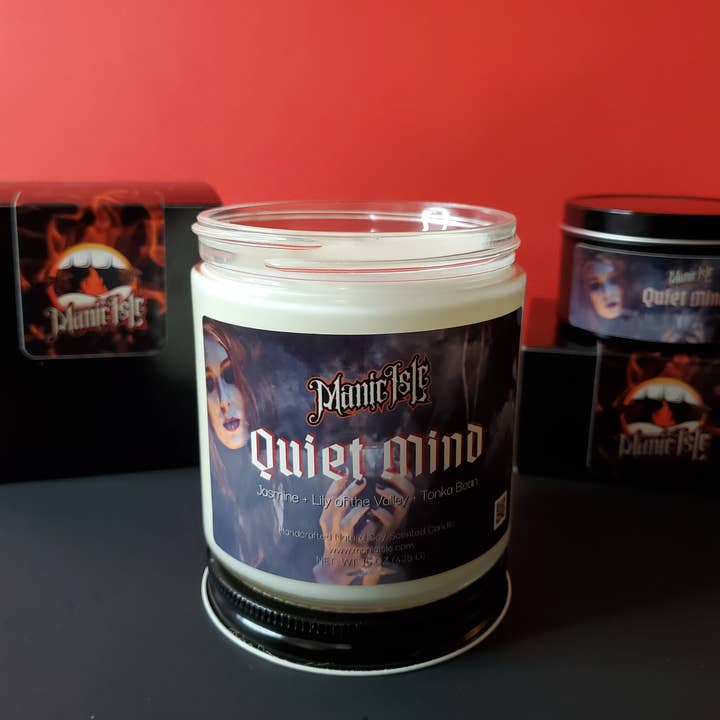 Quiet Mind | Bougie de soja parfumée Sea Salt & Orchid pour la vente par Manic Isle