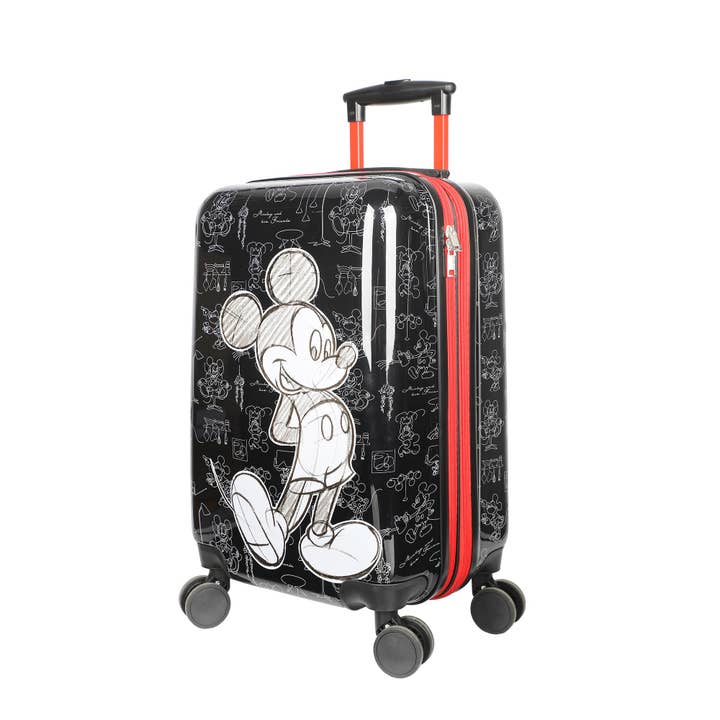 Disney Mickey Mouse 20" Hard-Sided Carry-On Luggage for wholesale by Bioworld Merchandising