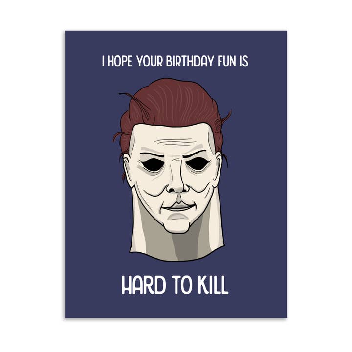 Carte d'anniversaire Michael Myers pour la vente par Chaos Engine (formerly Eyedot Creative)