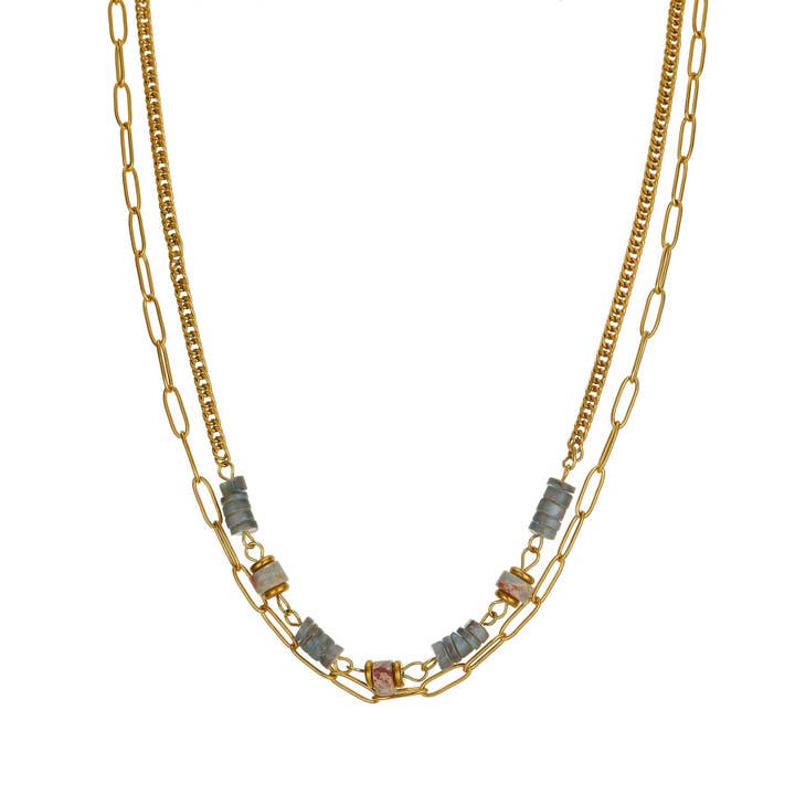 BELLE MISS - Wholesale Link & Chain Necklace - Vana necklace in stainless steel3