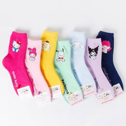 K_Wonderland - Wholesale Socks - Women's - Sanrio Characters ultra-soft cozy warm Sleeping Socks