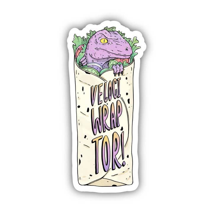 Big Moods - Wholesale Sticker - Veloci-Wrap-Tor Velociraptor Dinosaur Sticker
