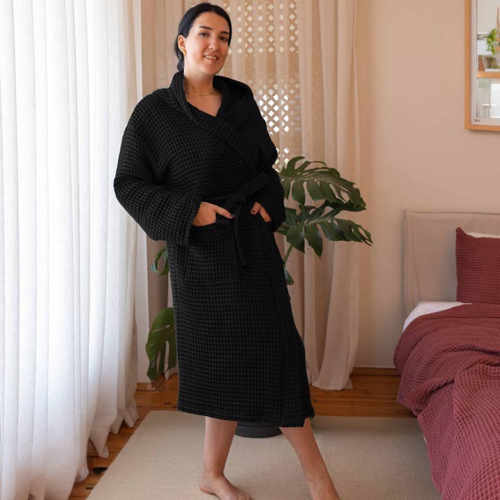 Vivamaison – Engroshandel Morgenkåbe - Unisex – Premium Vaflet Bomuld Badekåbe, Unisex Spa Komfort109