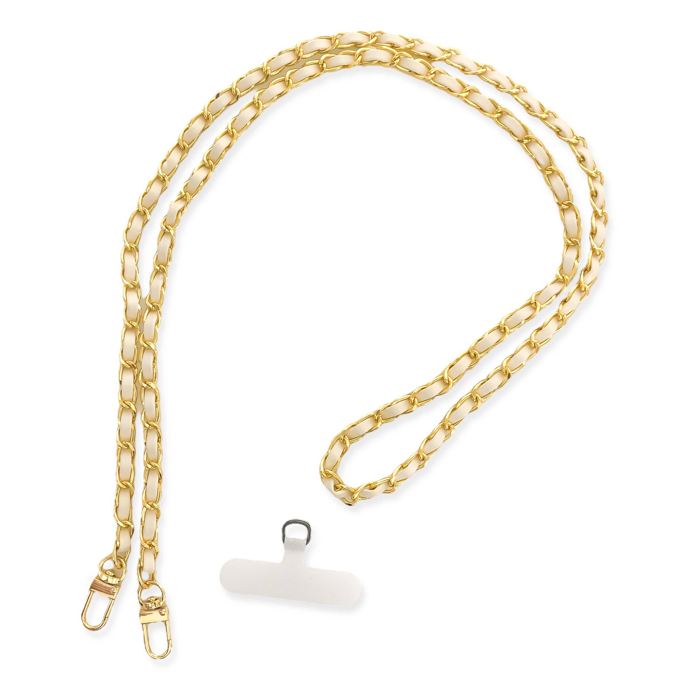 OMG Blings - Vente Sangle pour étui à téléphone - APC01 - Longue chaîne de téléphone en cuir végétalien*5