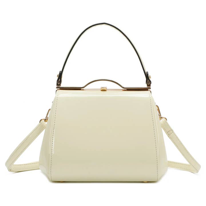 Superbia - Wholesale Shoulder Bag - Women's - Classic Clasp Opening Patent Faux Leather Handbag
